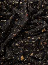 Load image into Gallery viewer, Details of Black Shawl Kalamkari Pashmina Stole
