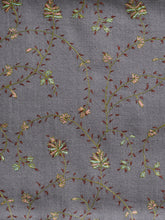 Load image into Gallery viewer, Grey Sedum Jaali Toosha Kashmiri Stole - The Verasaa Collections
