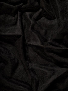 Black Solid Toosha Kashmir Stole - The Verasaa Collections