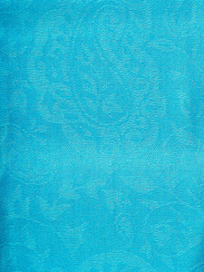 Sky Blue Solid Toosha Kashmir Stole - The Verasaa Collections