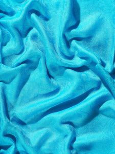 Sky Blue Solid Toosha Kashmir Stole - The Verasaa Collections