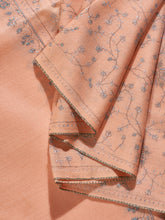 Load image into Gallery viewer, Orange Cream Freesia Jaali Toosha Kashmiri Stole - The Verasaa Collections
