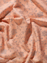 Load image into Gallery viewer, Orange Cream Freesia Jaali Toosha Kashmiri Stole - The Verasaa Collections
