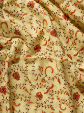 Load image into Gallery viewer, Amaranthus Yellow Jaali Toosha Kashmiri Stole - The Verasaa Collections
