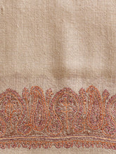 Load image into Gallery viewer, Light Brown Palla Kashmiri Pashmina Stole - The Verasaa Collections
