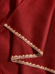 Red Paisley II Palla Kashmiri Pashmina Stole - The Verasaa Collections