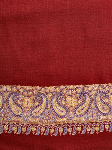 Red Paisley II Palla Kashmiri Pashmina Stole - The Verasaa Collections