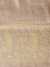 Load image into Gallery viewer, Beige Palla Kashmiri Pashmina Stole - The Verasaa Collections
