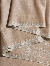 Load image into Gallery viewer, Beige II Palla Kashmiri Pashmina Stole - The Verasaa Collections
