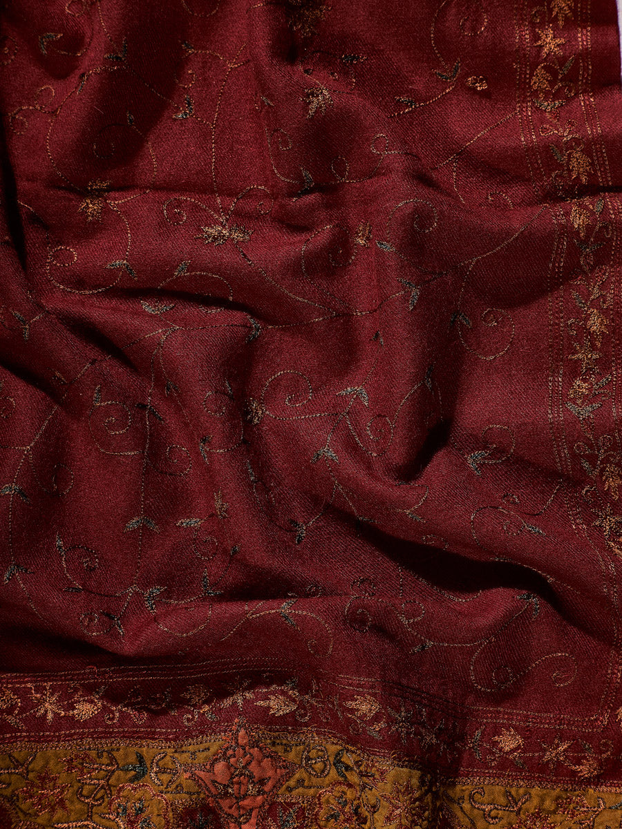 Load image into Gallery viewer, Red Delight Kalamkari Silk Pashmina Stole - The Verasaa Collections