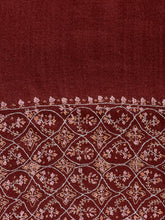 Load image into Gallery viewer, Red Alchemilla Palladar Pashmina Kashmiri Stole - The Verasaa Collections
