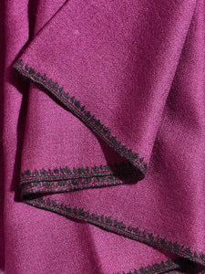 Purple Alchemilla Palla Kashmiri Pashmina Stole - The Verasaa Collections